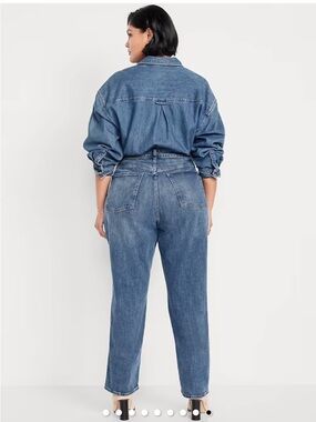 Old Navy Straight-Leg Blue Jeans